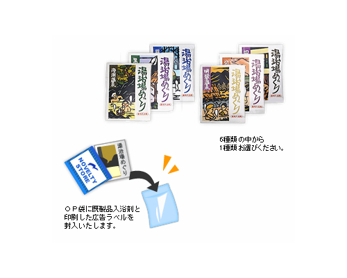 入浴剤　湯治場めぐり　香り6種(ラベル印刷)（）画像-3