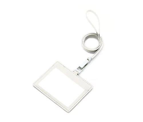 レザーIDカードホルダー(ネックストラップ付) ホワイト（TS-0372-044）画像-1