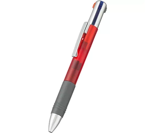 3色+1色ボールペン (フルカラー対応) レッド