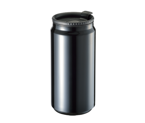 缶型サーモステンレスタンブラー ブラック（TS-1282-009）画像-1