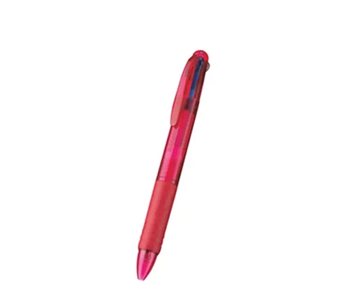 3色プラスワンボールペン (フルカラー対応) ピンク（TS-1450-030）画像-1