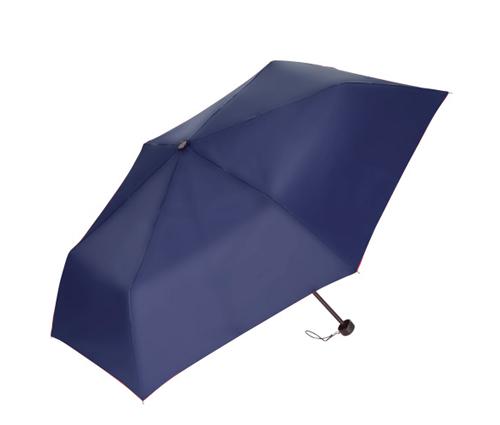 折りたたみ傘(55cm×6本骨耐風仕様)(ネイビー)