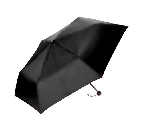 折りたたみ傘(55cm×6本骨耐風仕様)(黒)（116742）画像-1