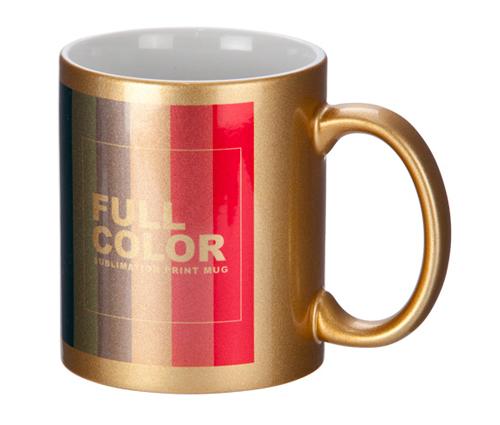 フルカラー転写対応陶器マグカップ(320ml)(ゴールド)（124143）画像-3