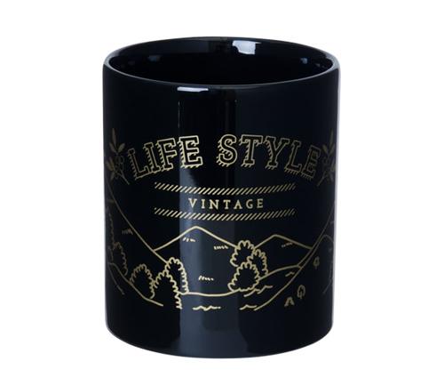 マグカップ・ストレートタイプ大(300ml)(黒)（180347）画像-2