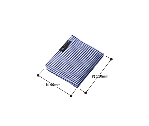 MOTTERUポケスク ハンカチ ギンガムチェック ネイビー（MO-2001-006）画像-3