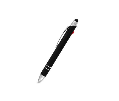 メタルラバー3色タッチボールペン（P3406）画像-1