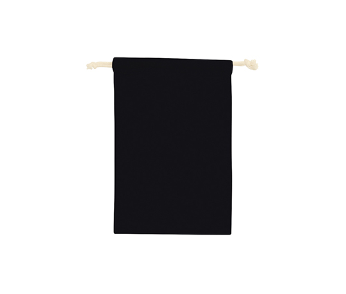 コットン巾着(M) ブラック