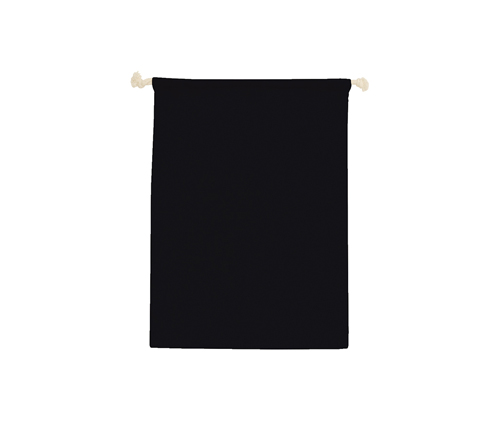 コットン巾着(L) ブラック