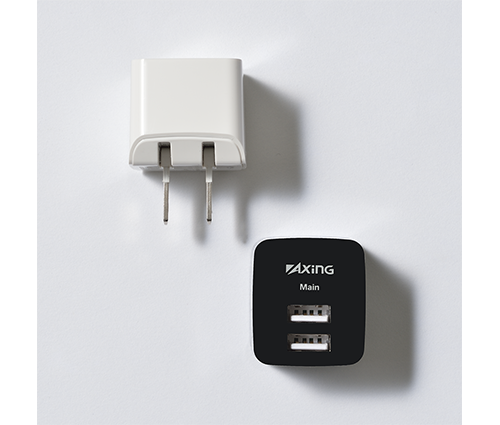 USBコンセントチャージャー2.1A 2ポート ブラック（TS-1319-009）画像-5