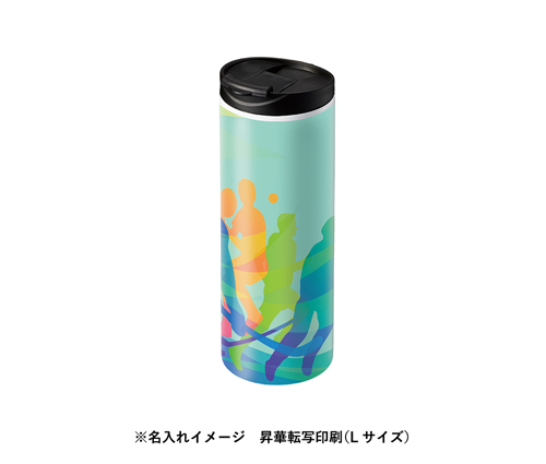 フタ付サーモストレートタンブラー 昇華転写対応 ホワイト 450ml