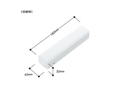 LEDポータブルデスクライト スリム ホワイト（TS-1642-044）画像-5