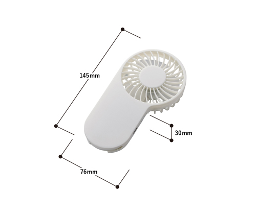 コンパクトハンディUSBファン ライトピンク（TS-1724-030）画像-2