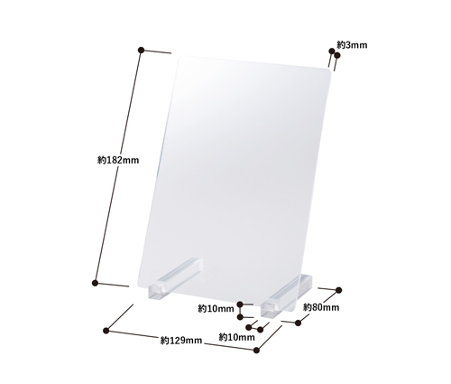 アクリルスタンドボード(B6サイズ) クリア（TS-1743-004）画像-3