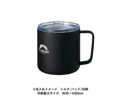 フタ付サーモタンクマグ(M) ブラック（350ml）