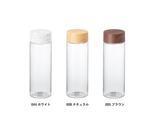 木目調キャップスリムクリアボトル500ml ブラウン（TS-1818-007）画像-3