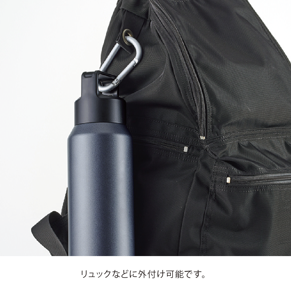 真空セラミック炭酸ボトル(800ml)(ブラック)(0091-01)画像-6