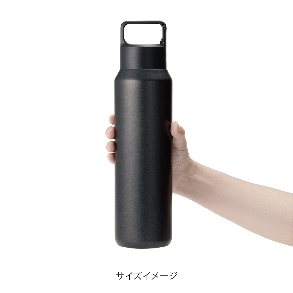 真空セラミック炭酸ボトル(800ml)(グレージュ)(0091-02)画像-2