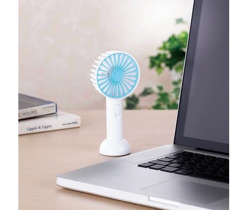 ストラップ付き充電式2WAYポータブルファン（241049）画像-3