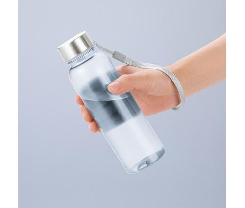 メモリ付きフロスティボトル550ml (ストラップ付き) (ホワイト)（241321）画像-2