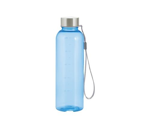 メモリ付きフロスティボトル550ml (ストラップ付き) (ブルー)