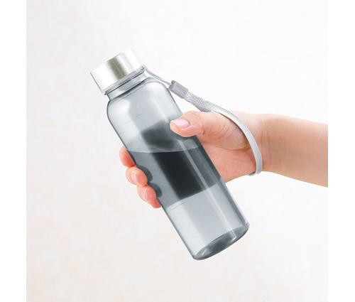 メモリ付きフロスティボトル350ml (ストラップ付き) (グレー)（241332）画像-3