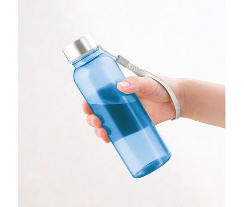 メモリ付きフロスティボトル350ml (ストラップ付き) (ブルー)（241333）画像-2