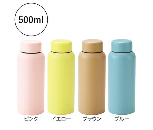 Smoo・真空二重構造ステンレスボトル500ml (イエロー)（241402）画像-2