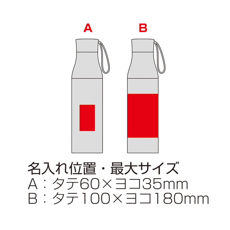 ツートン真空ステンレスボトル（ループ付き） ブラック（243331）画像-5