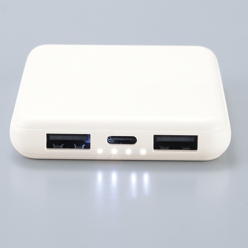 薄型軽量 急速充電モバイルバッテリー5000 ホワイト（253531）画像-6