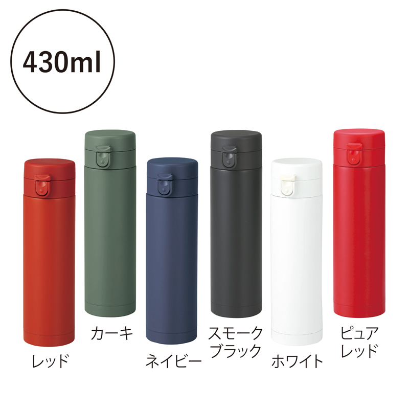 セルトナ・ワンタッチ式真空ステンレスボトル　ピュアレッド（255015）画像-4