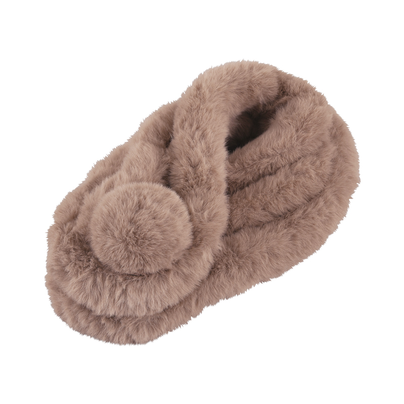 ボンボン付きフェイクファーマフラー(255024)画像-3