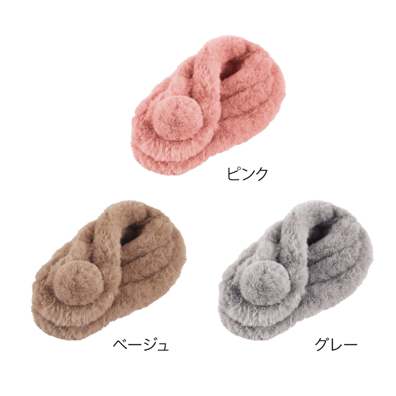 ボンボン付きフェイクファーマフラー(255024)画像-5