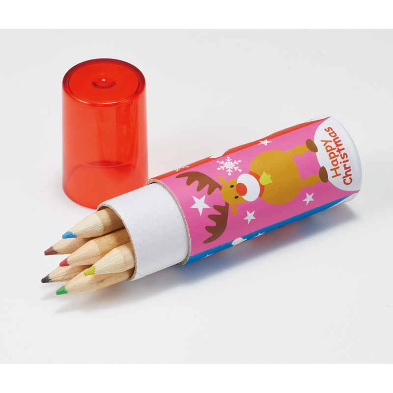 クリスマス色鉛筆6色セット(257042)画像-2