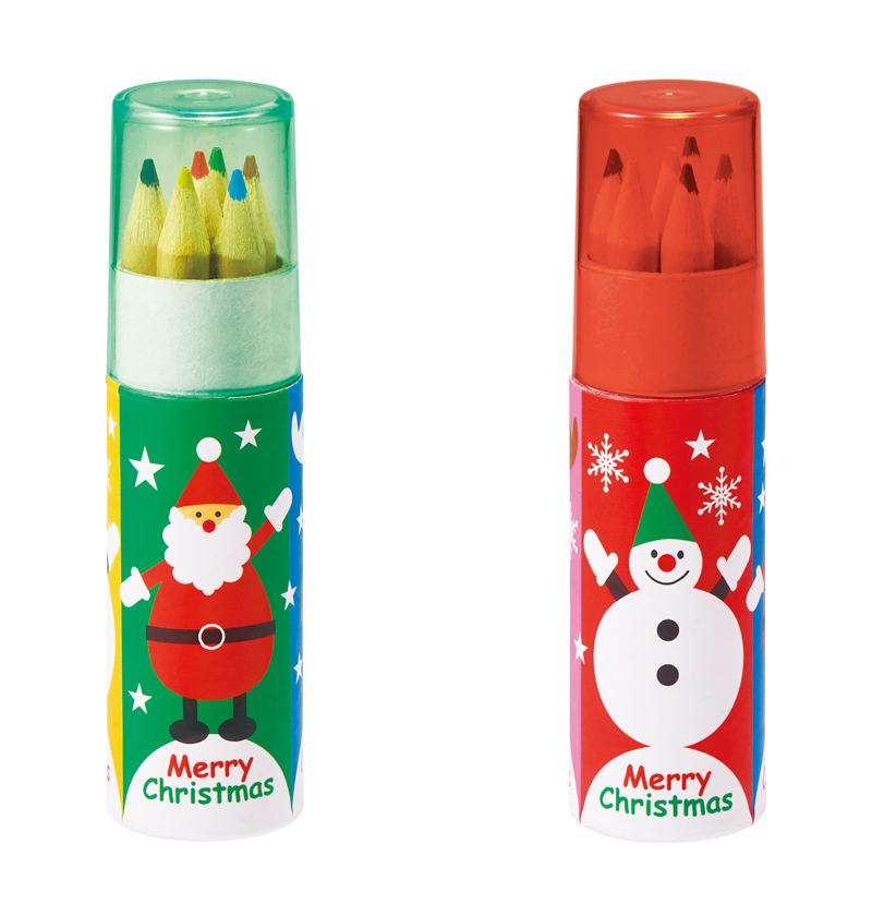 クリスマス色鉛筆6色セット(257042)画像-3