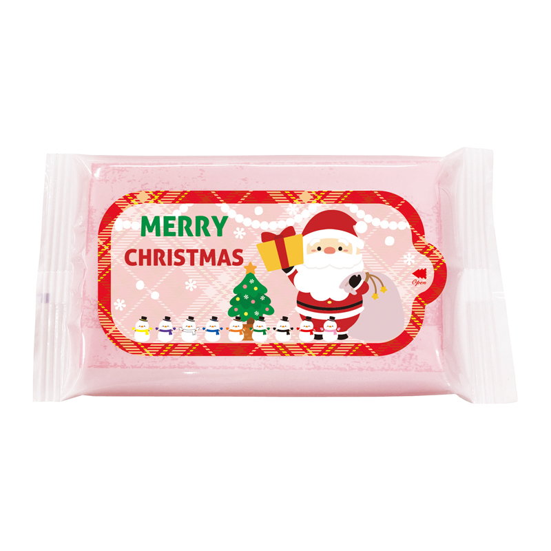 サンタさんのカラーウェットティッシュ8枚(257045)画像-2