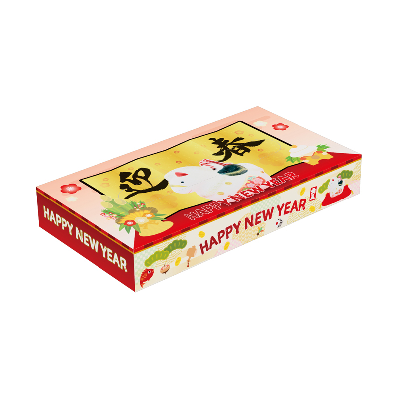 干支BOXティッシュ（午）40W（257052）画像-2