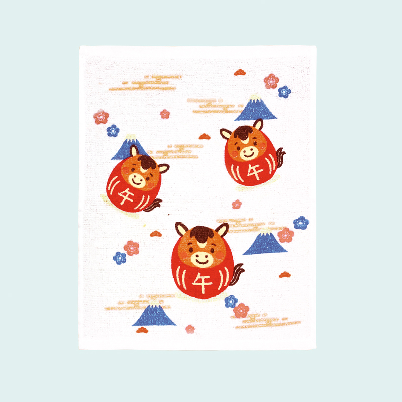 招福干支キッチンタオル(午)(257063)画像-2