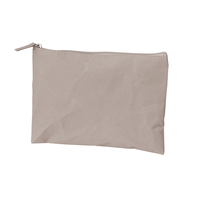 イークラフト・ウォッシャブルペーパーフラットポーチ(グレー)