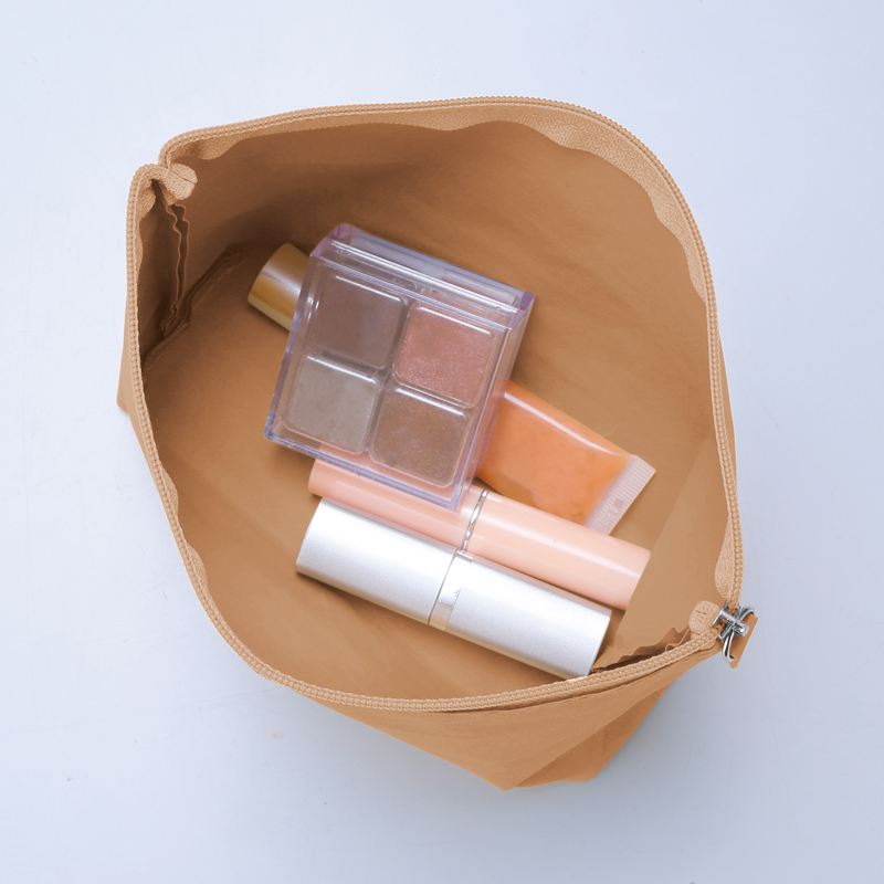 イークラフト・ウォッシャブルペーパーポーチ(ベージュ)(257422)画像-2