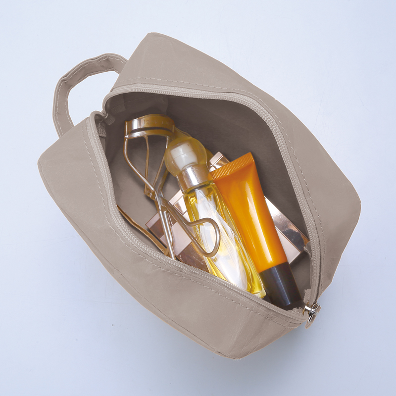 イークラフト・ウォッシャブルペーパースクエアポーチ(グレー)(257431)画像-2