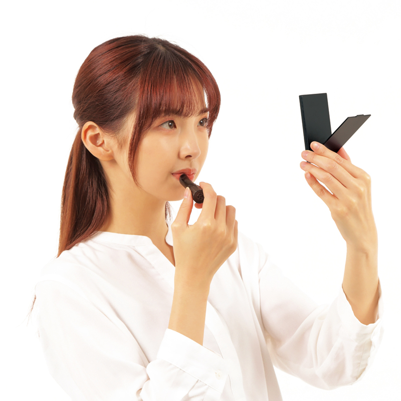 ハンディコンパクトミラー(ブラック)(257472)画像-3