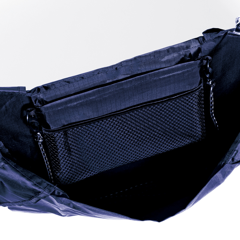 2WAYサコッシュ&エコバッグ(メッシュポケット付き)(ネイビー)（261019）画像-6