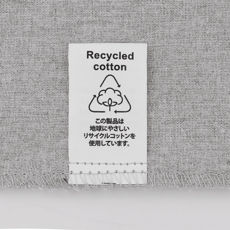 スフィア・リサイクルコットンフラット2WAY巾着バッグ(グレー)（261411）画像-6