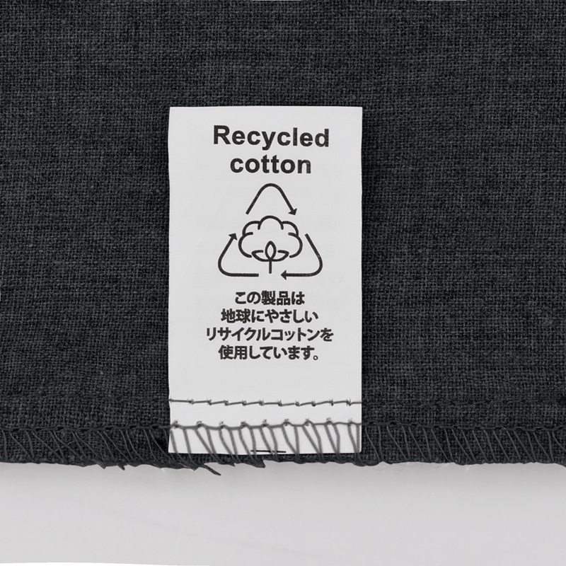 スフィア・リサイクルコットンフラット2WAY巾着バッグ(ブラック)（261412）画像-6