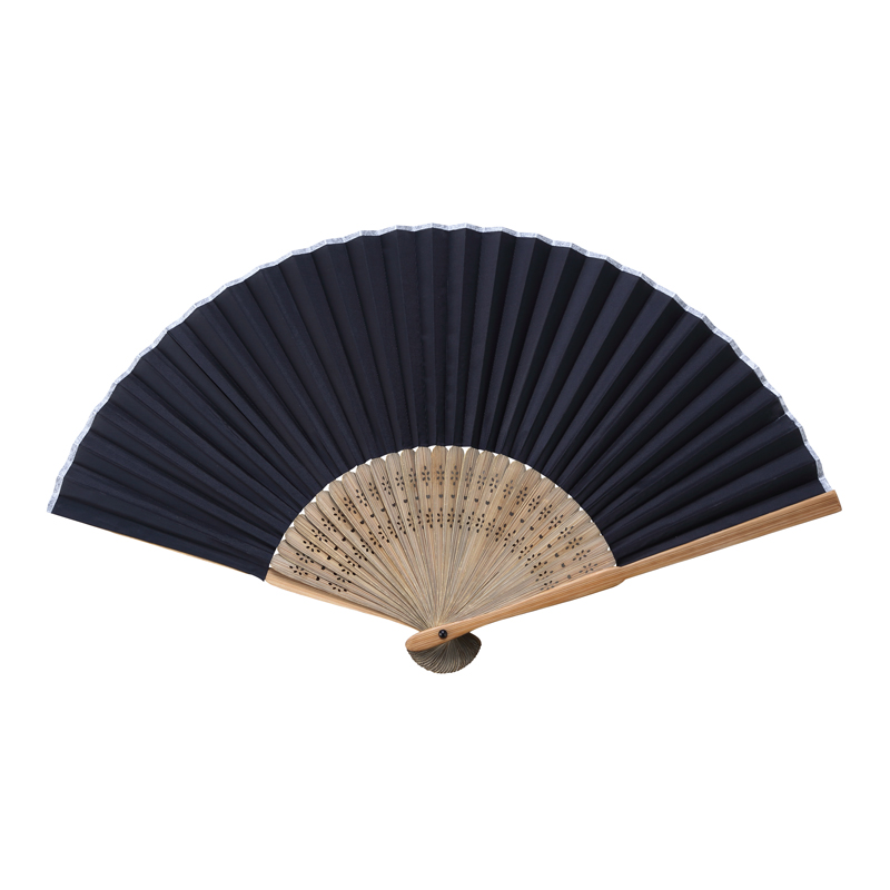 和ごころ竹扇子(黒無地)