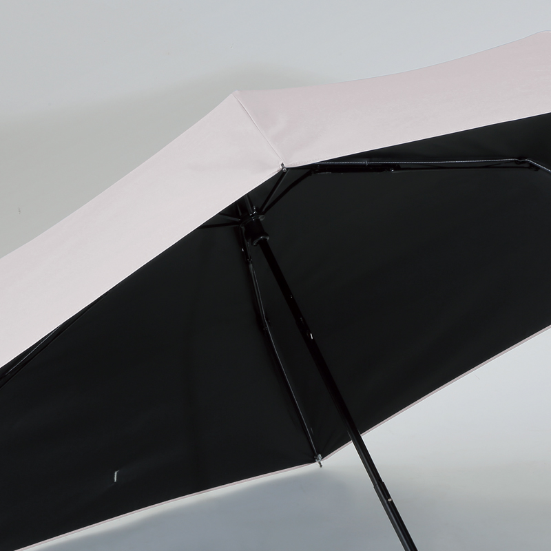 ベーシック男女兼用晴雨兼用折りたたみ傘(オフホワイト)（261451）画像-4