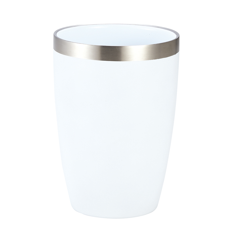 セラミック加工真空二重構造ステンレスタンブラー(ホワイト)