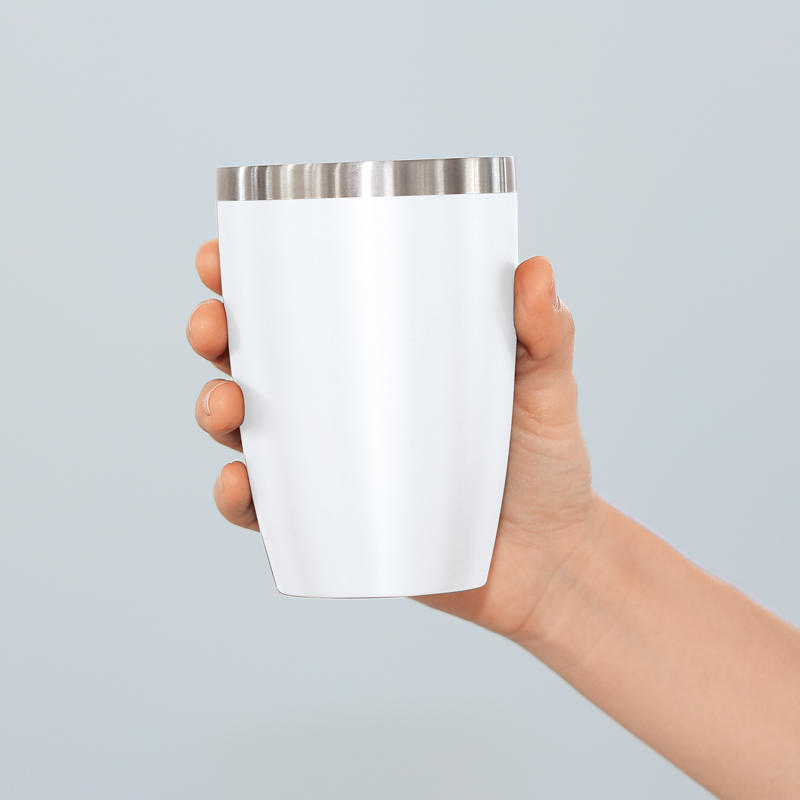 セラミック加工真空二重構造ステンレスタンブラー(ホワイト)（261482）画像-3