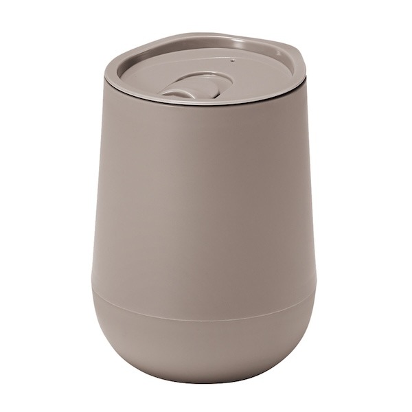 蓋付き二重構造ラウンドタンブラー(グレー)